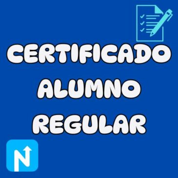 CERTIFICADO DE ALUMNO REGULAR 2025